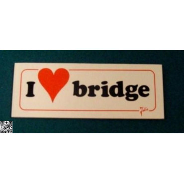 Sticker "I love Bridge"