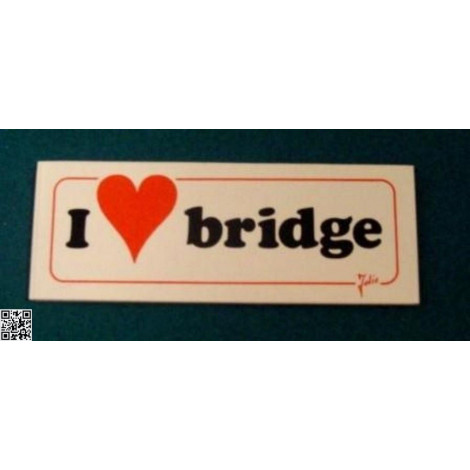 Sticker "I love Bridge"